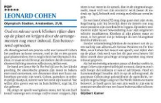 Betoverend Hallelujah in Olympisch Stadion