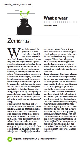 Column Dagblad De Limburger