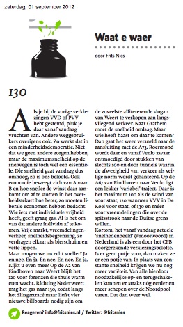 Column Dagblad De Limburger