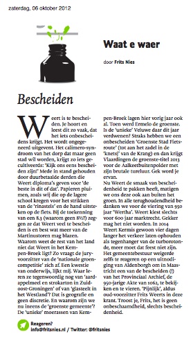 Column Dagblad De Limburger