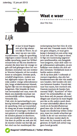 #Column in Dagblad De #Limburger
