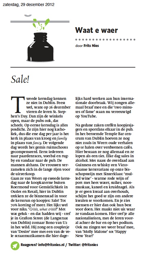 #Column in Dagblad De #Limburger