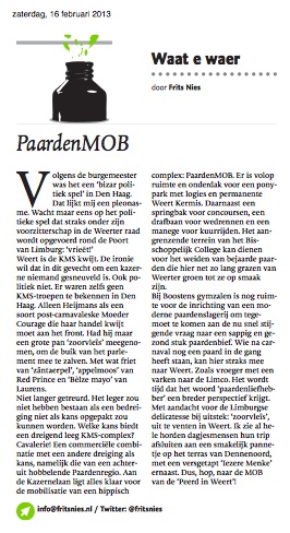 #Column in Dagblad De #Limburger