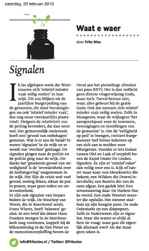 #Column in Dagblad De #Limburger