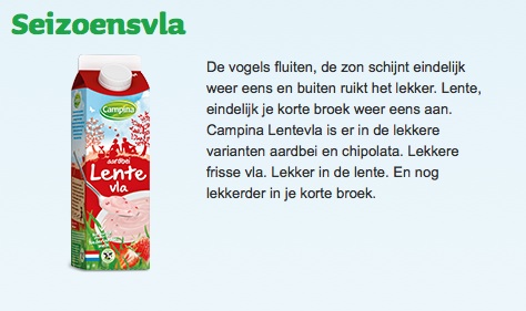 #Lentevla = #mooiwoord in je #kortebroek @FrieslndCampina