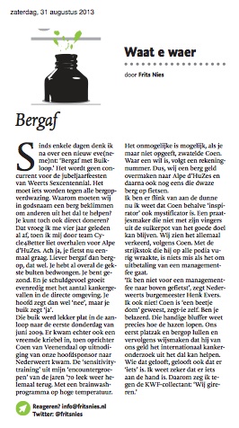 #Column over #CoenVanVeenendaal in Dagblad De #Limburger