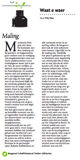 #koffieshopgemeenten = #mooiwoord in #column Dagblad #DeLimburger
